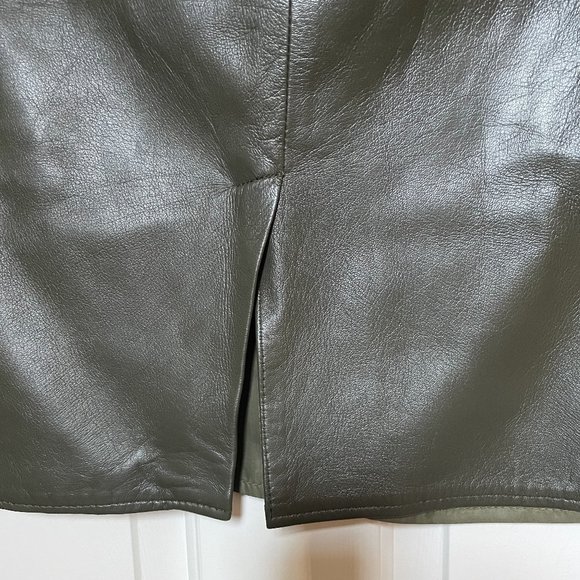Georgetown leather design 100% leather skirt Size 10 - Picture 9 of 10